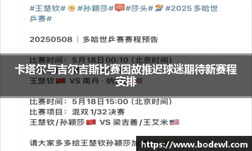 卡塔尔与吉尔吉斯比赛因故推迟球迷期待新赛程安排